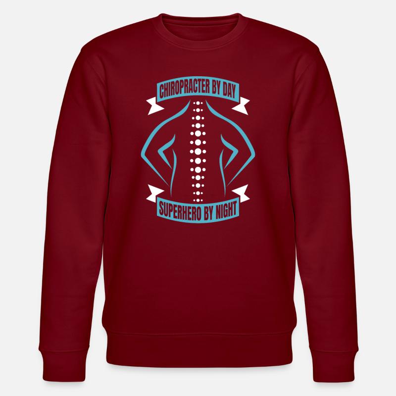 Chiropraktiker - Stanley/Stella Unisex Bio-Sweatshirt CHANGER  - Burgunderrot