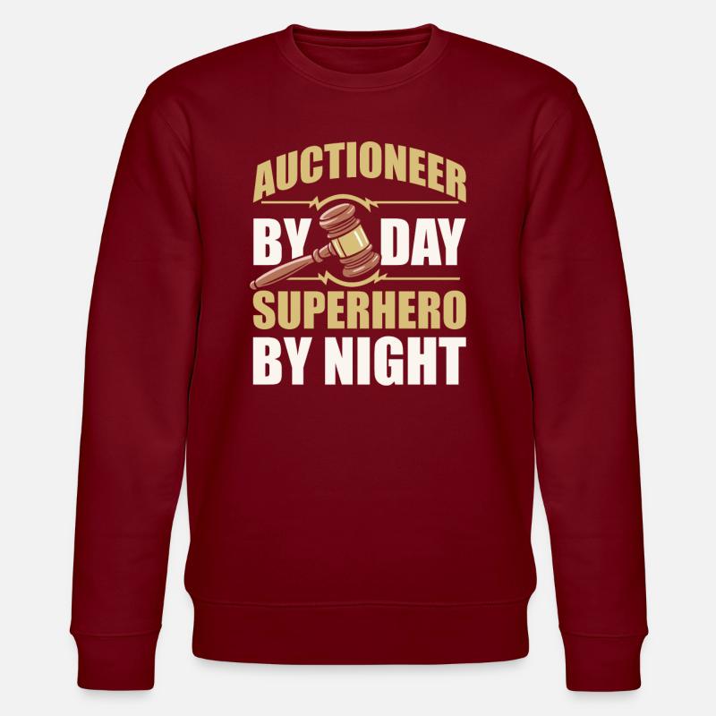 Auktionator - Stanley/Stella Unisex Bio-Sweatshirt CHANGER  - Burgunderrot