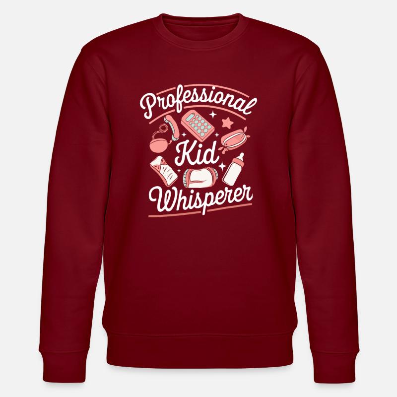 Babysitter - Stanley/Stella Unisex Bio-Sweatshirt CHANGER  - Burgunderrot