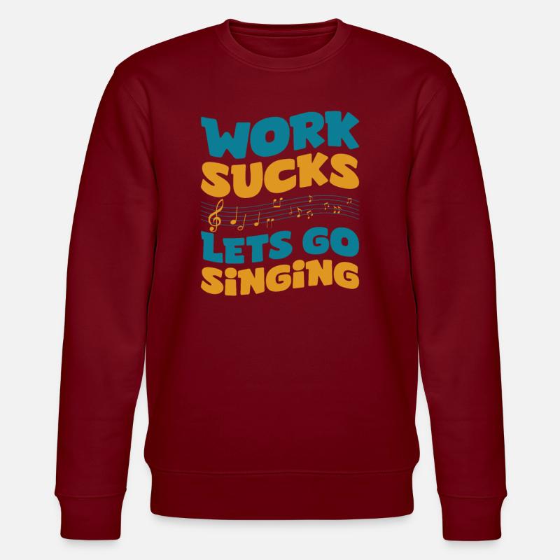 Chor Sänger - Stanley/Stella Unisex Bio-Sweatshirt CHANGER - Burgunderrot