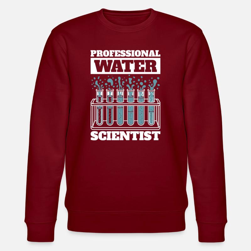 Hydrologe - Stanley/Stella Unisex Bio-Sweatshirt CHANGER  - Burgunderrot