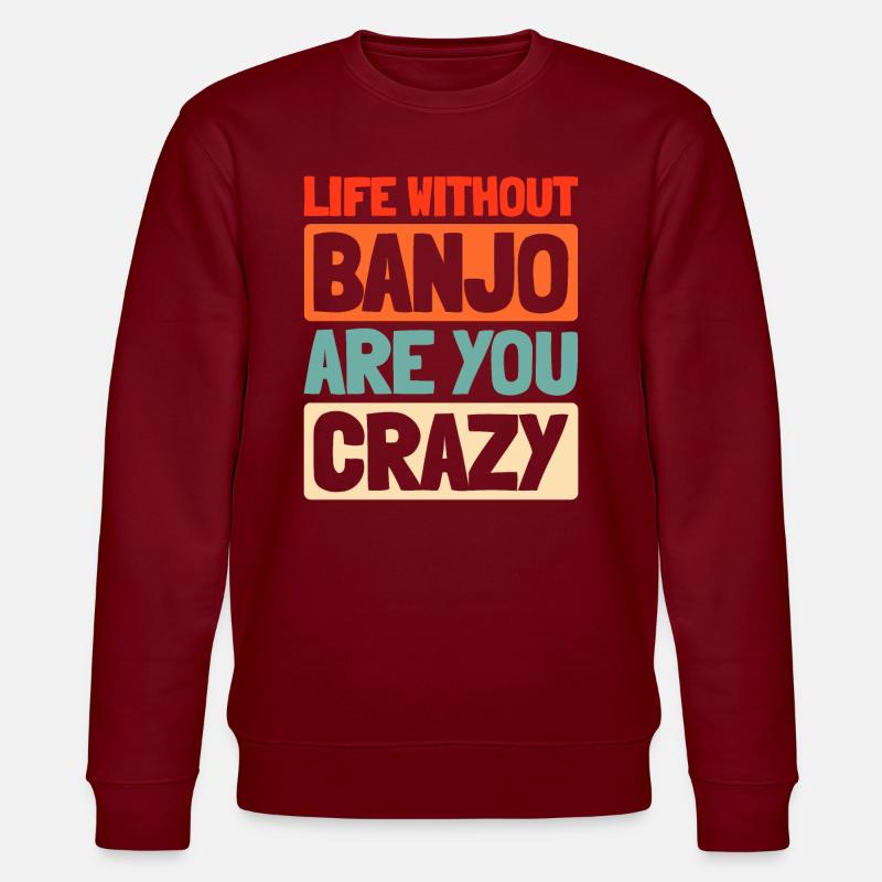 Banjo - Stanley/Stella Unisex Bio-Sweatshirt CHANGER  - Burgunderrot