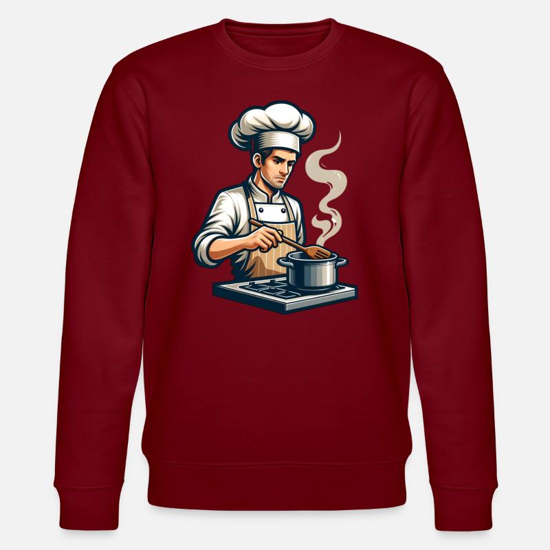 Culinary Arts Masterpieces Chef Kitchen - Stanley/Stella CHANGER Unisex Organic Sweatshirt - burgundy