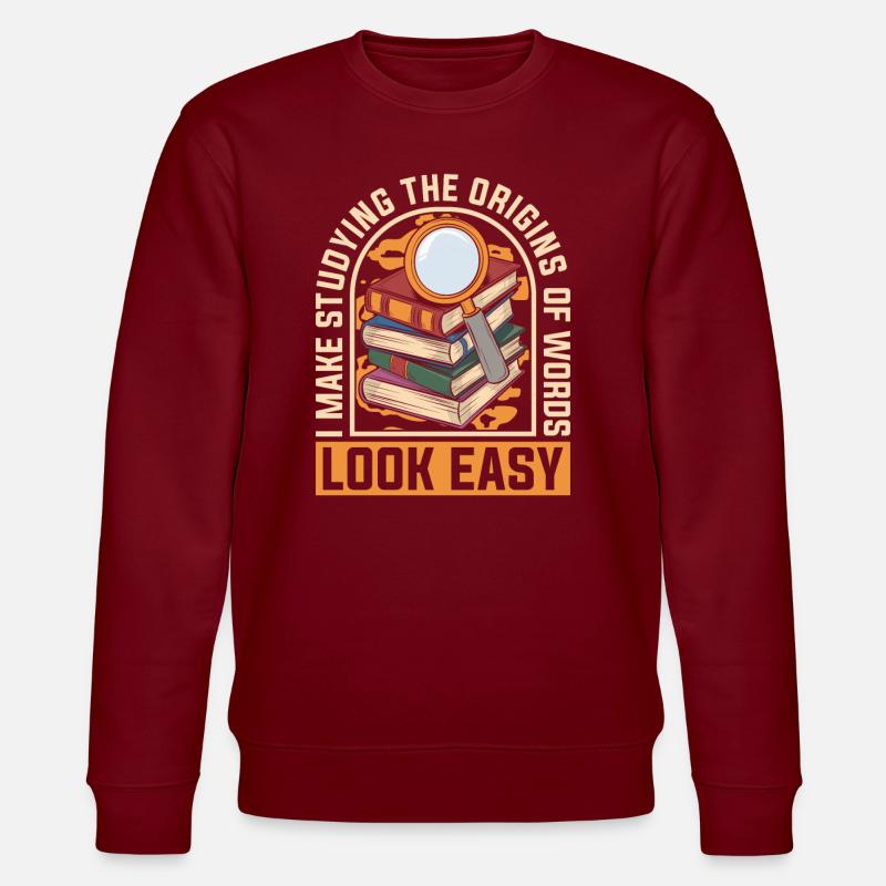 Étymologiste - Sweat bio CHANGER Stanley/Stella Unisexe - bordeaux