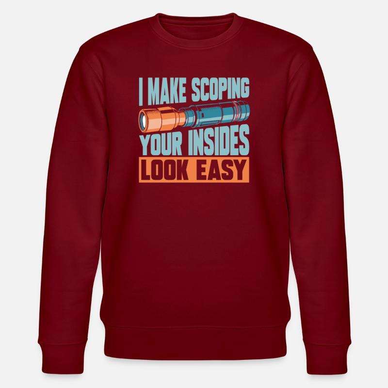 Endoskopietechniker - Stanley/Stella Unisex Bio-Sweatshirt CHANGER  - Burgunderrot