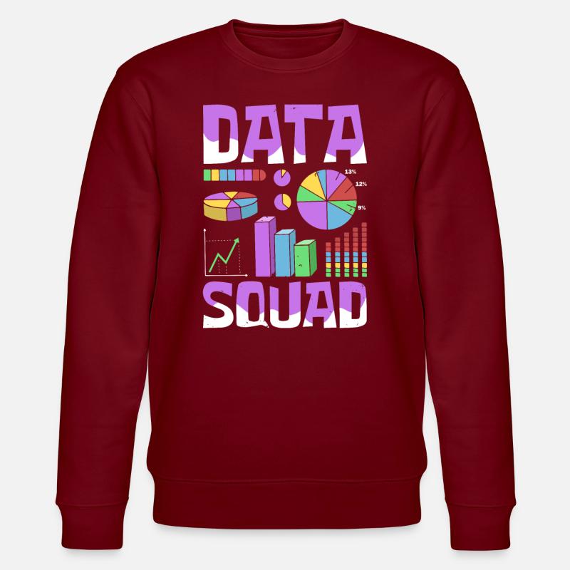 Équipe d’analystes - Sweat bio CHANGER Stanley/Stella Unisexe - bordeaux