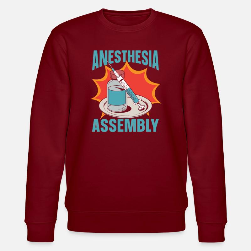 Équipe d’anesthésistes - Sweat bio CHANGER Stanley/Stella Unisexe - bordeaux