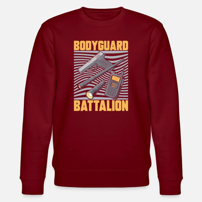Leibwächter Team - Stanley/Stella Unisex Bio-Sweatshirt CHANGER  - Burgunderrot