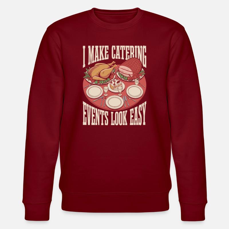 Caterer - Stanley/Stella Unisex Bio-Sweatshirt CHANGER  - Burgunderrot
