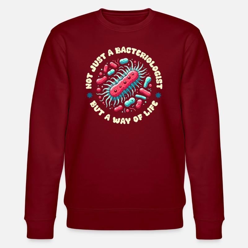 Bactériologiste - Sweat bio CHANGER Stanley/Stella Unisexe - bordeaux