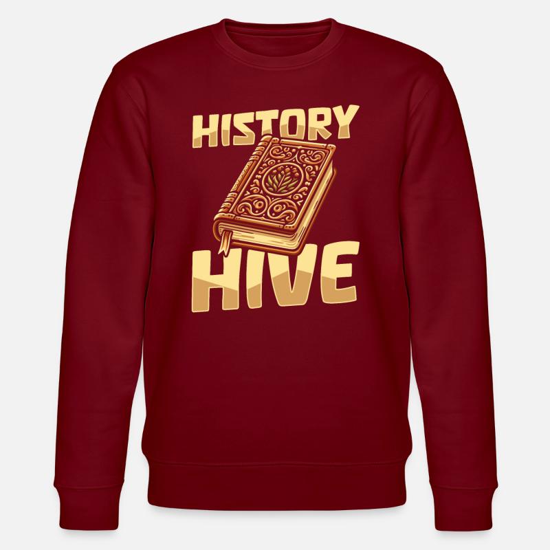 Historian Team - Stanley/Stella CHANGER Unisex Organic Sweatshirt - burgundy