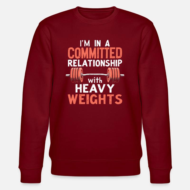 Bodybuilder Bodybuilding - Stanley/Stella Unisex Bio-Sweatshirt CHANGER  - Burgunderrot