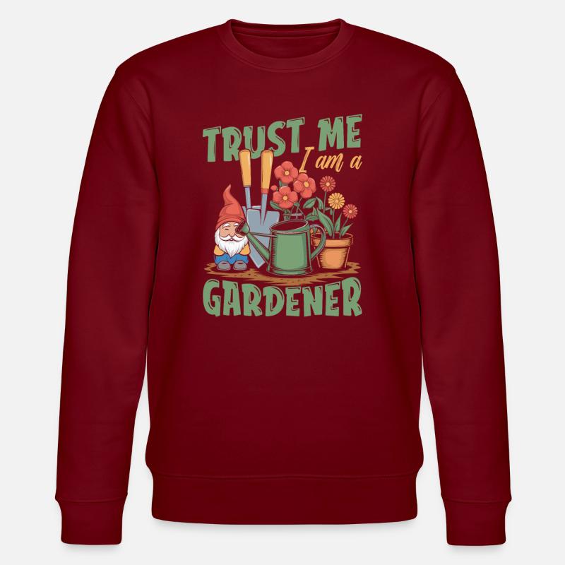 Gärtner - Stanley/Stella Unisex Bio-Sweatshirt CHANGER  - Burgunderrot