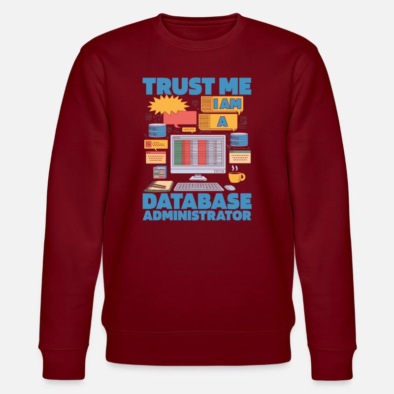 Datenbank Administrator - Stanley/Stella Unisex Bio-Sweatshirt CHANGER  - Burgunderrot