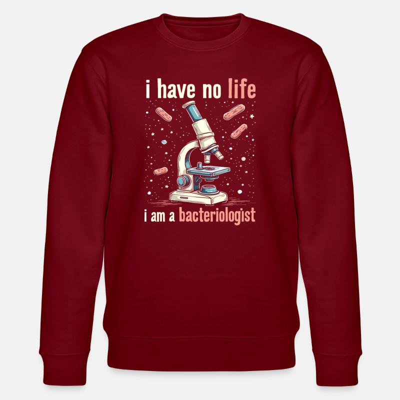 Bakteriologe - Stanley/Stella Unisex Bio-Sweatshirt CHANGER  - Burgunderrot