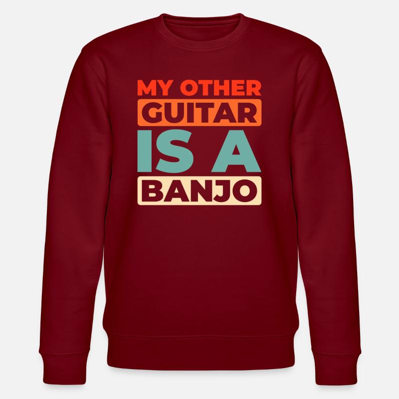 Banjo - Stanley/Stella Unisex Bio-Sweatshirt CHANGER - Burgunderrot