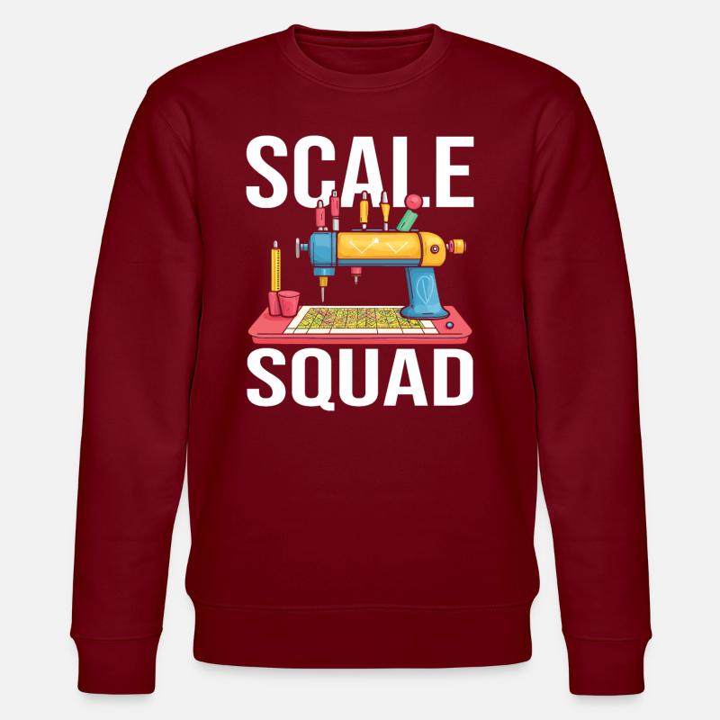 Model Builder Squad - Stanley/Stella CHANGER Unisex Organic Sweatshirt - burgundy