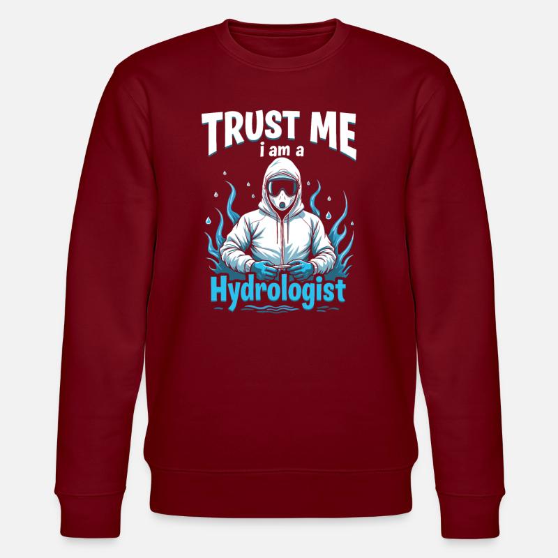 Hydrologe - Stanley/Stella Unisex Bio-Sweatshirt CHANGER  - Burgunderrot