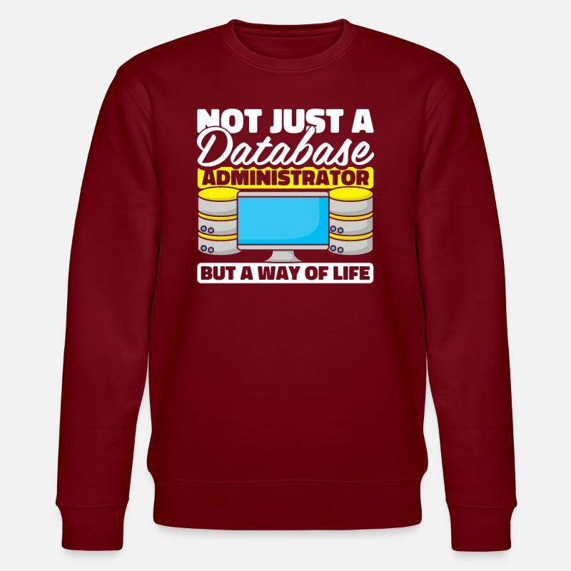 Database Administrator - Stanley/Stella CHANGER Unisex Organic Sweatshirt - burgundy