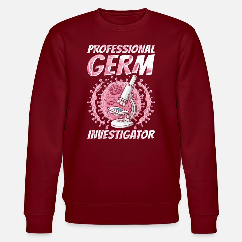 Bactériologiste - Sweat bio CHANGER Stanley/Stella Unisexe - bordeaux