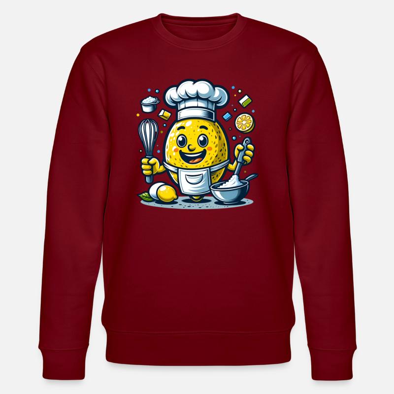 Heureuse aventure culinaire au citron - Sweat bio CHANGER Stanley/Stella Unisexe - bordeaux