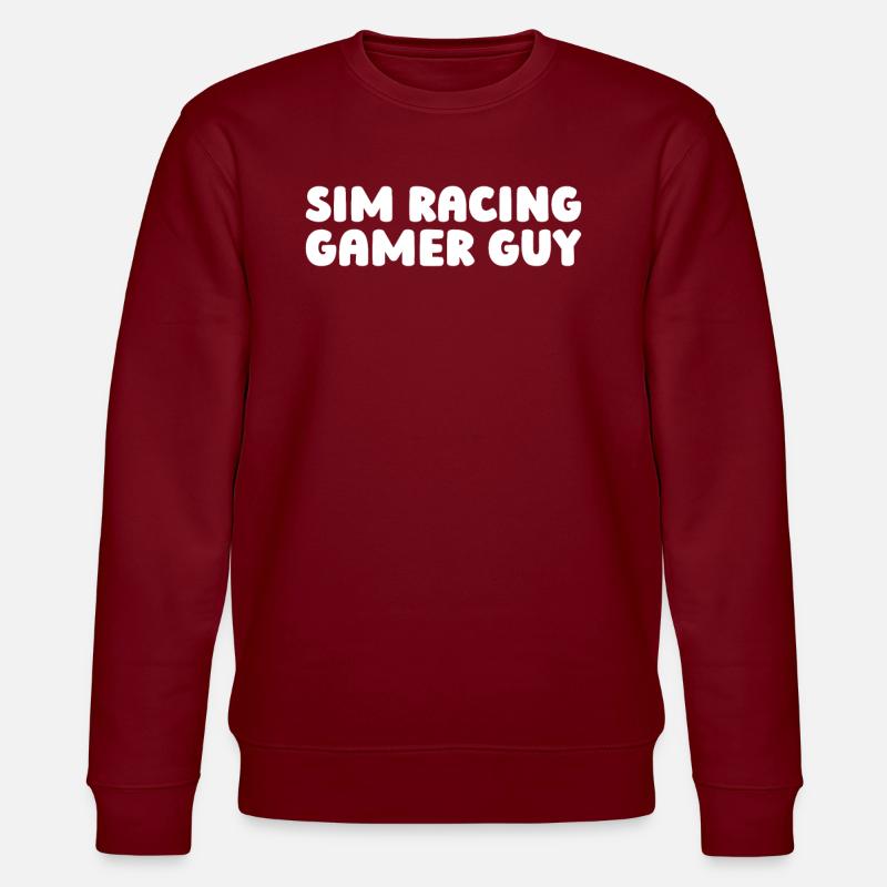 Sim Racing - Stanley/Stella Unisex Bio-Sweatshirt CHANGER  - Burgunderrot