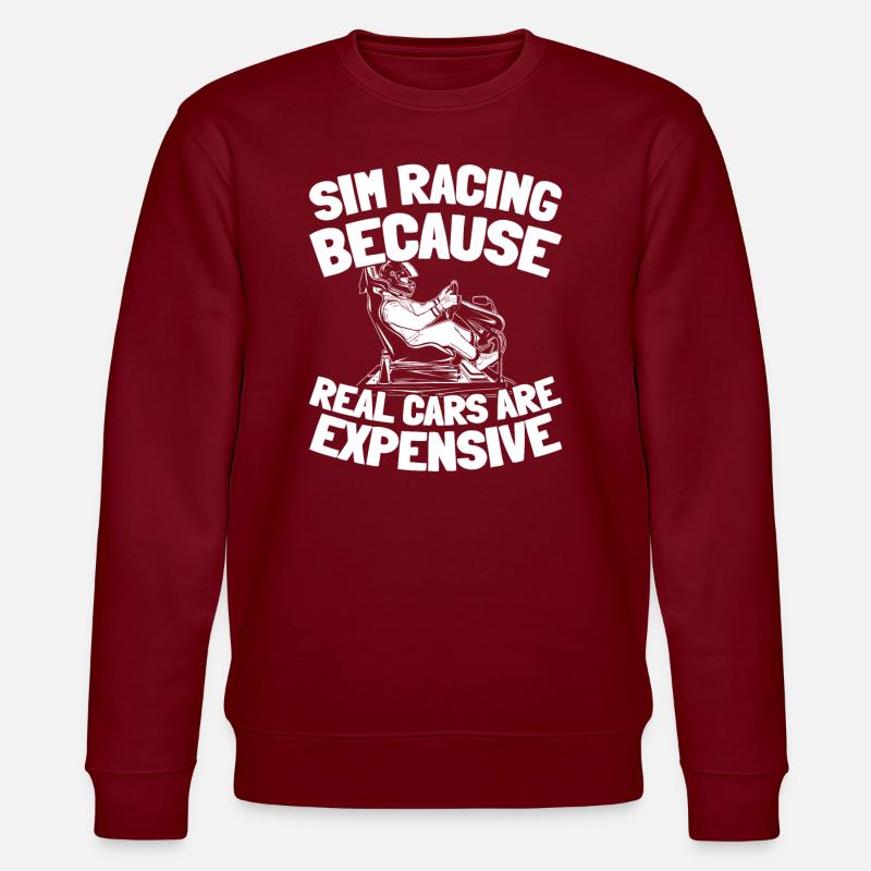 Sim Racing - Stanley/Stella Unisex Bio-Sweatshirt CHANGER  - Burgunderrot
