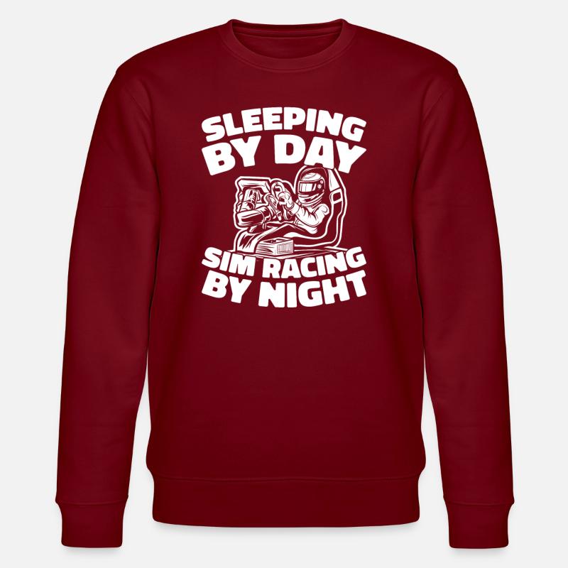 Sim Racing - Stanley/Stella Unisex Bio-Sweatshirt CHANGER  - Burgunderrot