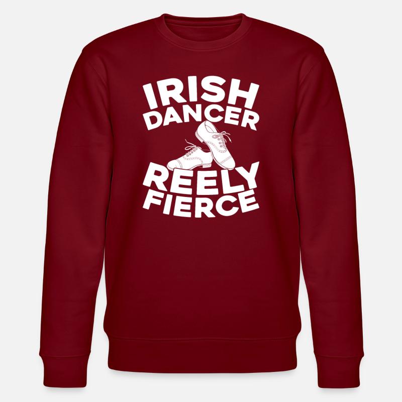 Irish Dance Irischer Tanz - Stanley/Stella CHANGER Unisex Organic Sweatshirt - burgundy