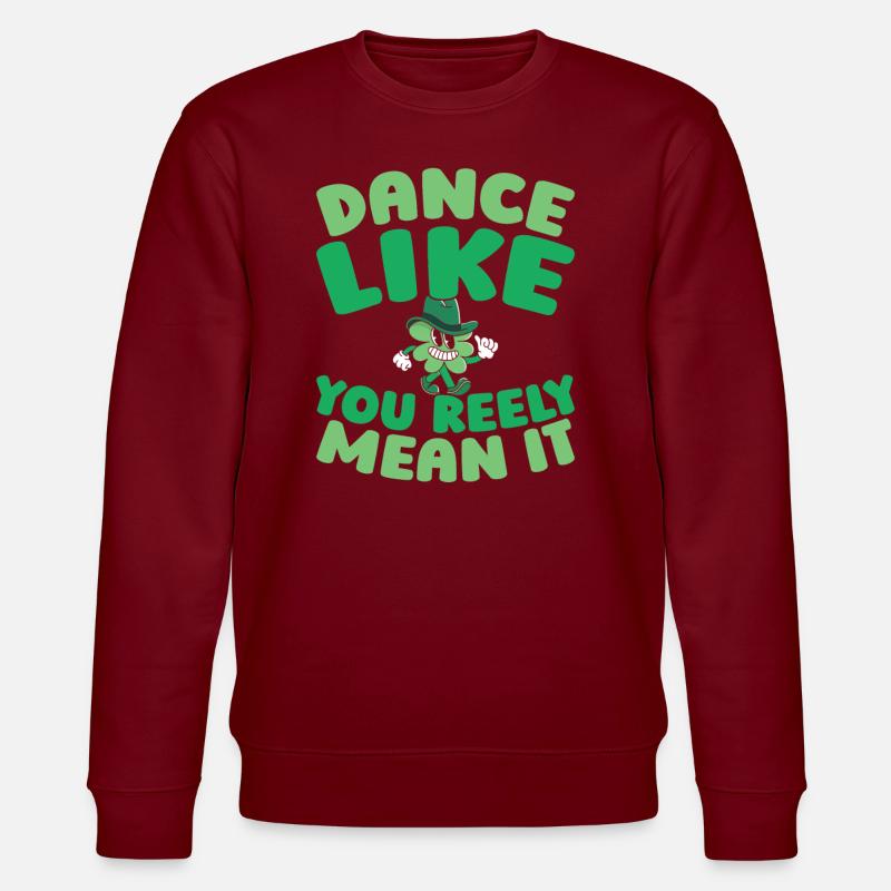 Irish Dance Irischer Tanz - Stanley/Stella Unisex Bio-Sweatshirt CHANGER  - Burgunderrot