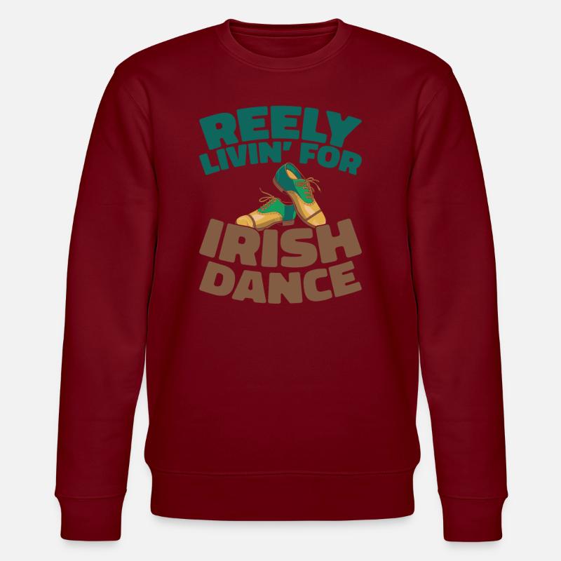 Danse Irlandaise Irischer Tanz - Sweat bio CHANGER Stanley/Stella Unisexe - bordeaux