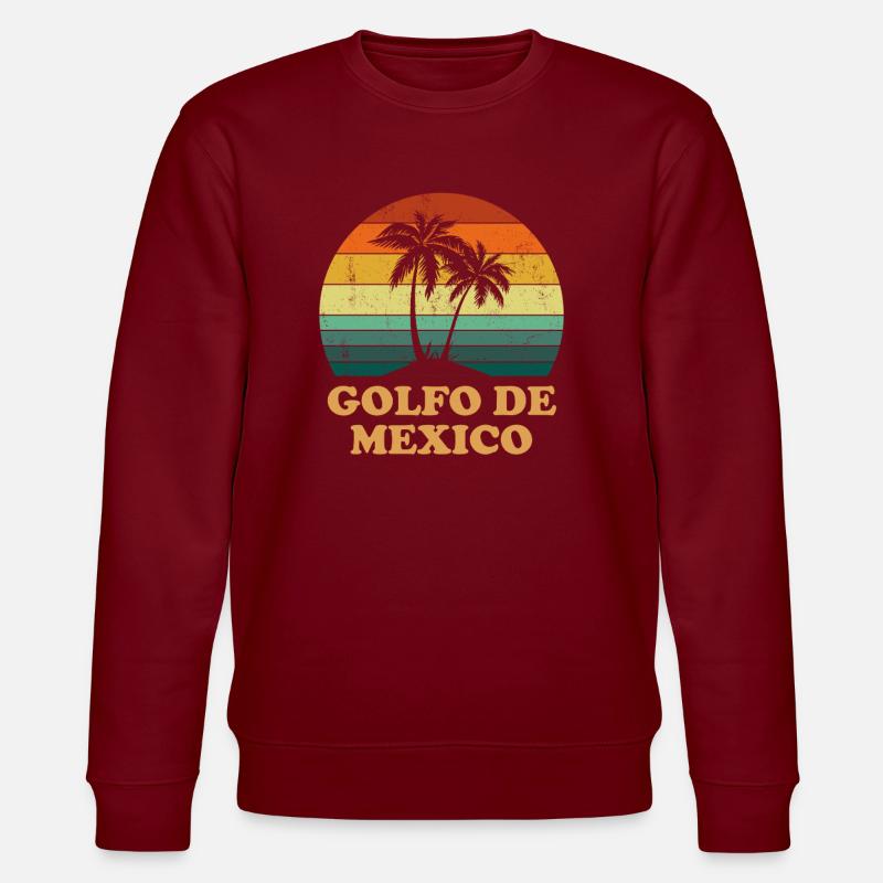 golfo de mexico - Stanley/Stella Unisex Bio-Sweatshirt CHANGER  - Burgunderrot