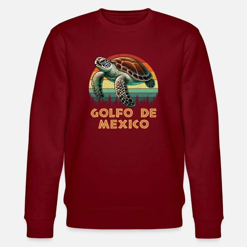 golfo de mexico - Stanley/Stella Unisex Bio-Sweatshirt CHANGER - Burgunderrot