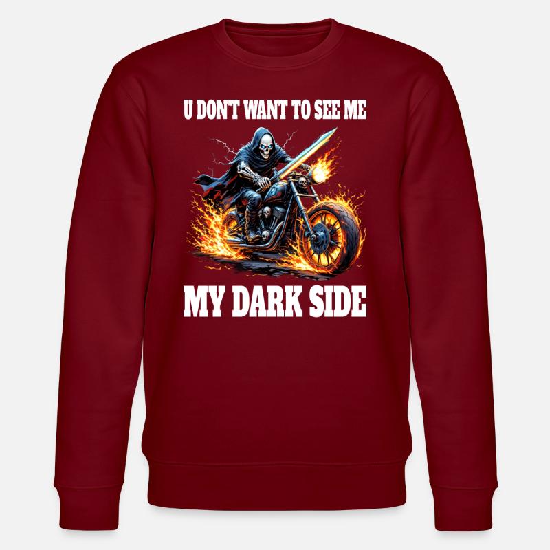 Mon Côté Obscur Meme Squelette - Sweat bio CHANGER Stanley/Stella Unisexe - bordeaux