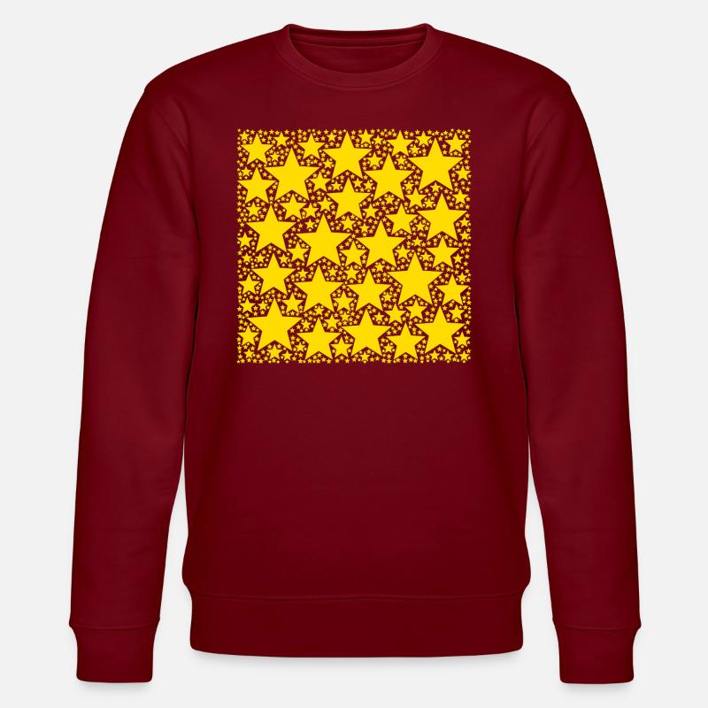 Idée cadeau étoile jaune Noël - Sweat bio CHANGER Stanley/Stella Unisexe - bordeaux