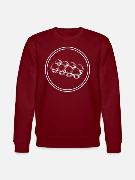 Eggs symbol - Stanley/Stella CHANGER Unisex Organic Sweatshirt - burgundy