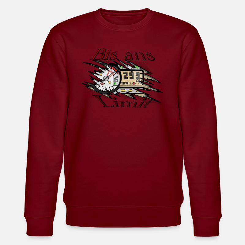 Bis ans limit - Stanley/Stella Unisex Bio-Sweatshirt CHANGER  - Burgunderrot