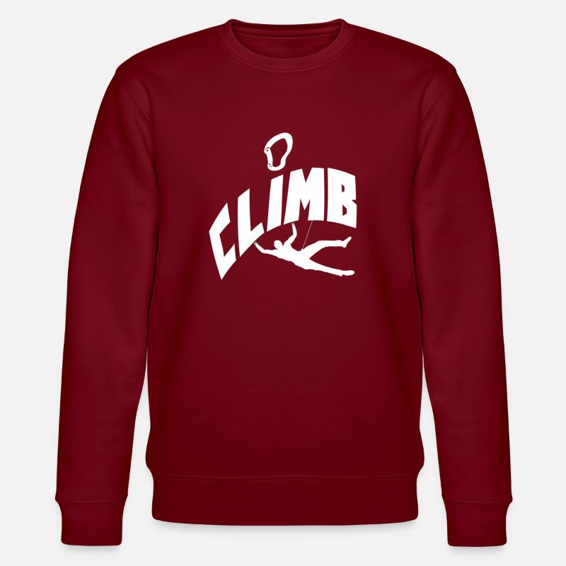 Climb - Sweat bio CHANGER Stanley/Stella Unisexe - bordeaux