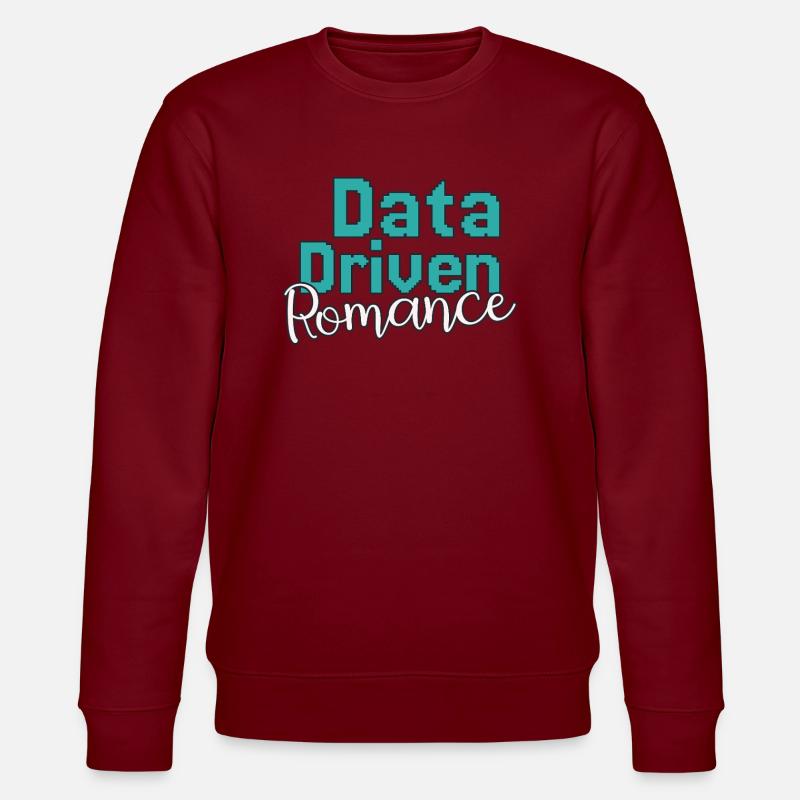 Data Science Valentine's Day Romance - Stanley/Stella CHANGER Unisex Organic Sweatshirt - burgundy