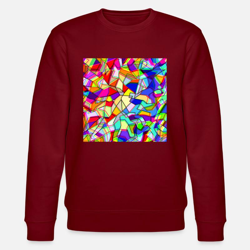 Holographie - Stanley/Stella Unisex Bio-Sweatshirt CHANGER  - Burgunderrot