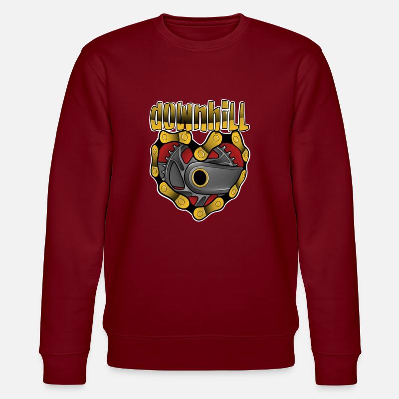 Bergab - Stanley/Stella Unisex Bio-Sweatshirt CHANGER  - Burgunderrot