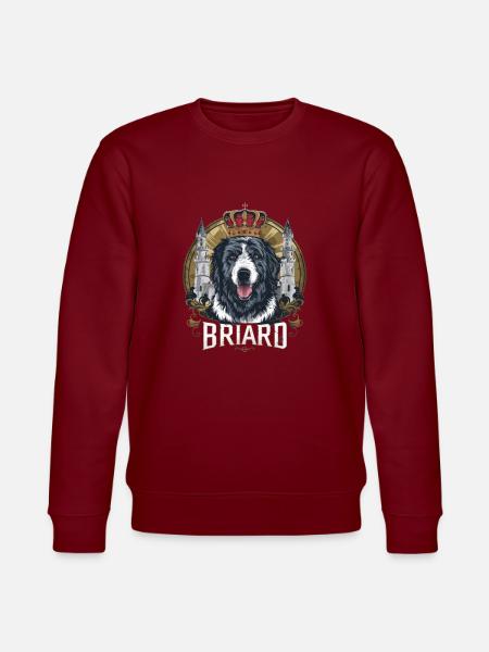 Royal Briard Chien avec Couronne et Serrure - Sweat bio CHANGER Stanley/Stella Unisexe - bordeaux