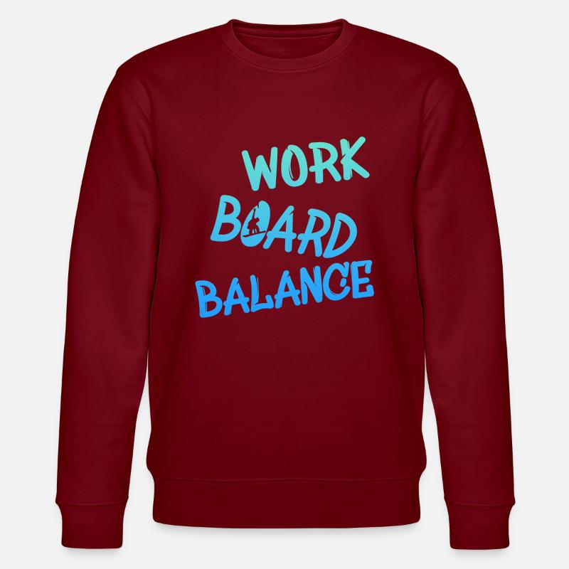 Snowboarder Snowboarding Snowboard - Stanley/Stella Unisex Bio-Sweatshirt CHANGER  - Burgunderrot