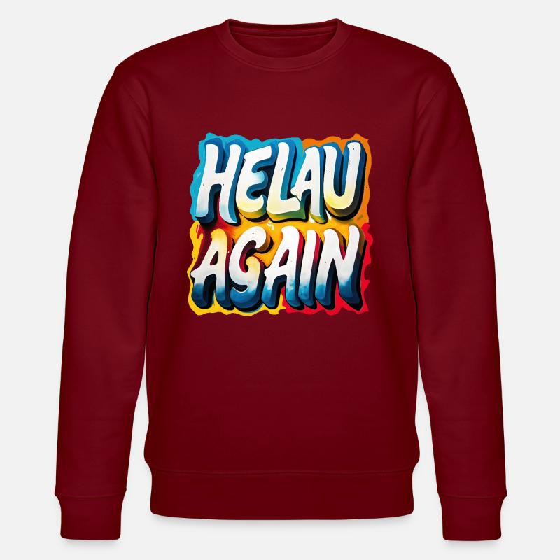 Helau Again Carnaval Carnaval - Sweat bio CHANGER Stanley/Stella Unisexe - bordeaux