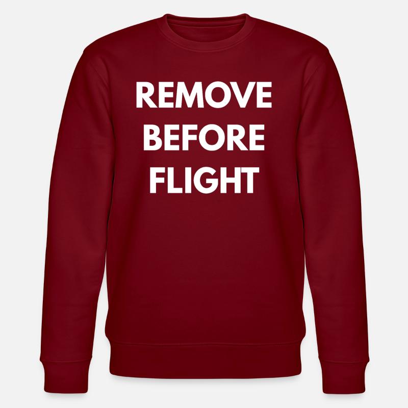VOR DEM FLUG ENTFERNEN - Stanley/Stella Unisex Bio-Sweatshirt CHANGER  - Burgunderrot
