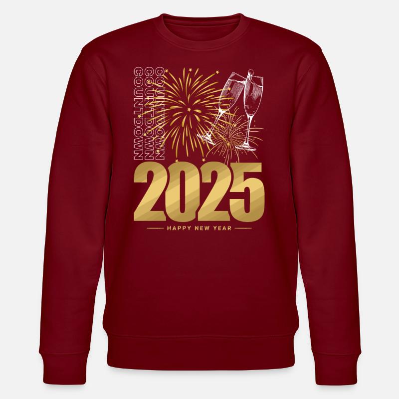 New Year 2025 - Stanley/Stella CHANGER Unisex Organic Sweatshirt - burgundy