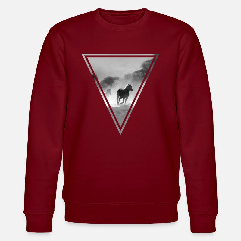 PFERDE S/W - Stanley/Stella Unisex Bio-Sweatshirt CHANGER  - Burgunderrot