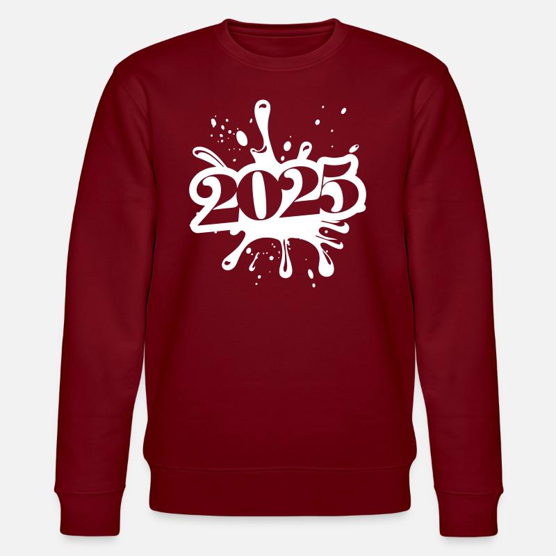 2025 klecks - Stanley/Stella Unisex Bio-Sweatshirt CHANGER  - Burgunderrot