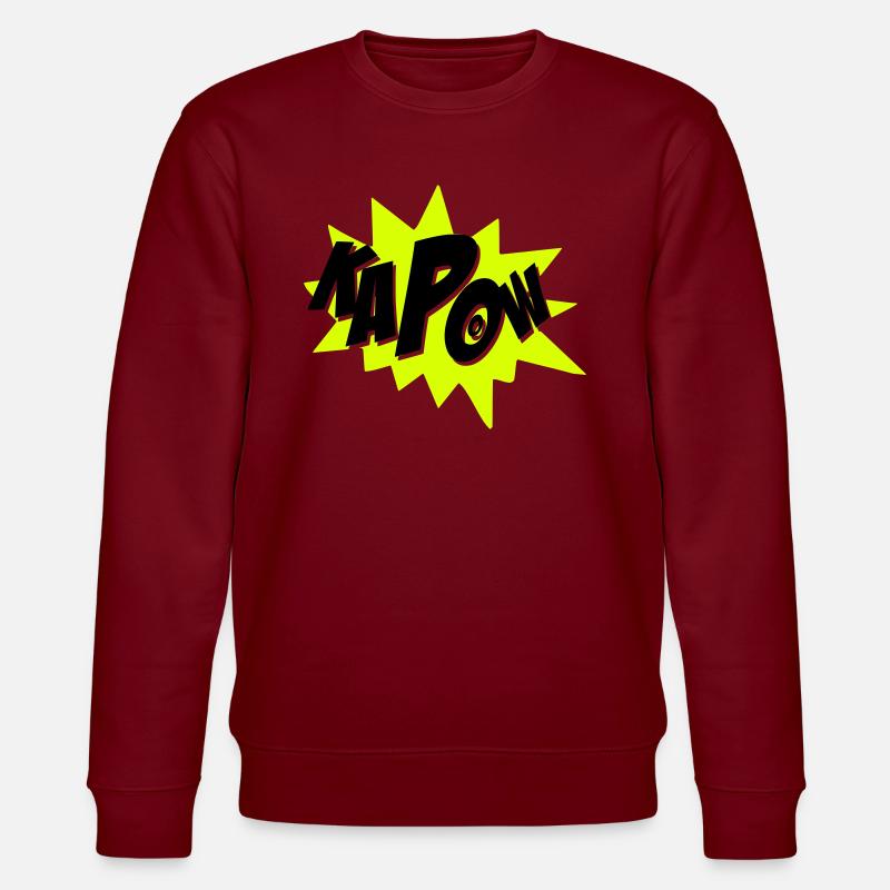 kapow - Stanley/Stella Unisex Bio-Sweatshirt CHANGER  - Burgunderrot