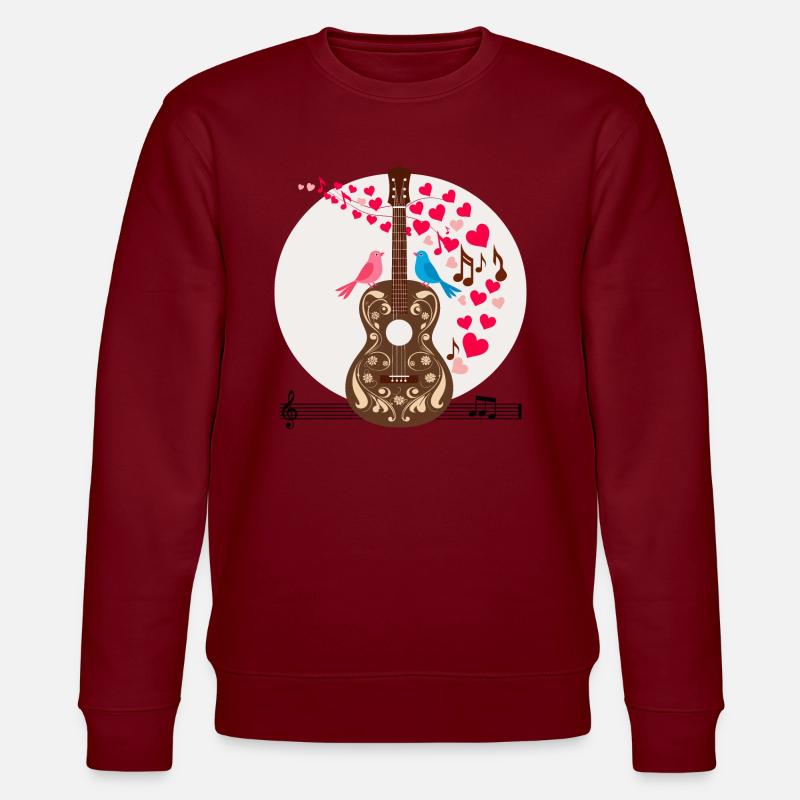 Guitar - Stanley/Stella CHANGER Unisex Organic Sweatshirt - burgundy